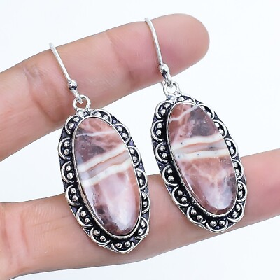 #ad Septarian Stone Gemstone Handmade Ethnic Silver Jewelry Earring 2.2quot; ELGBA844 $7.99