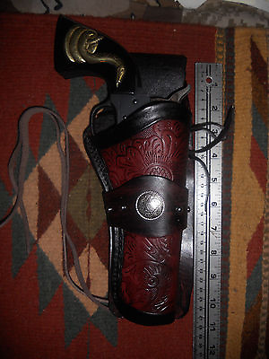 #ad Fits Colt Heritage Rough Rider 4.75quot; Cowboy Drop Leather Holster Floral Concho $35.14