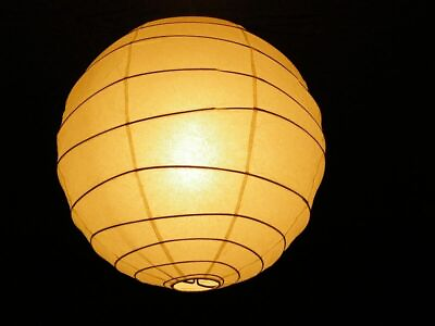 #ad 【NEW】Isamu Noguchi Akari Pendant lamp Washi Japanese Light Shade 30D From Japan $149.99