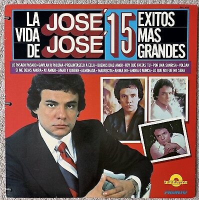 #ad #ad Jose Jose La Vida De Jose Jose 15 Éxitos Más Grandes LP Vinyl 1981 Pronto EX NM $29.99