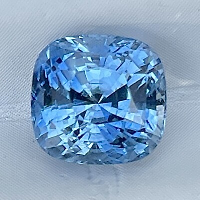 #ad 2.75 Cts Natural Blue Sapphire Jewelry Gift Cushion Cut Loose Gemstone $1300.00