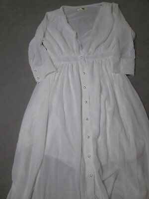 #ad New Light Dress Womens S White Long Maxi $29.99