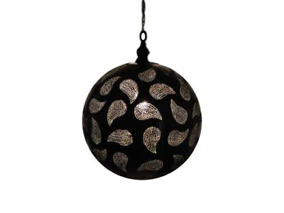 #ad Oxidized Moroccan Hanging Lamp Handmade Brass Light Lighting Globe Pendant $302.50