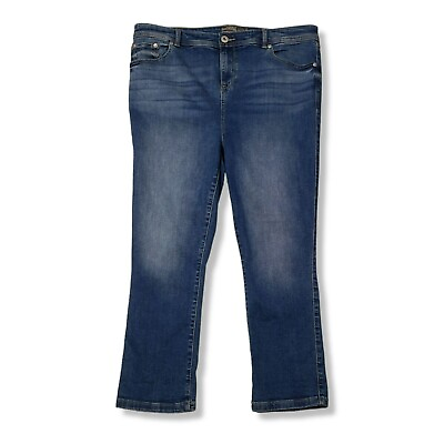 #ad Torrid Midfit Crop Longshore Skinny Jeans Womens 16 High Rise $44.90