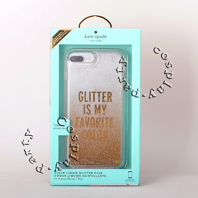#ad Kate Spade Liquid iPhone 7 Plus iPhone 8 Case Plus Glitter Is My Favorite Color $12.99