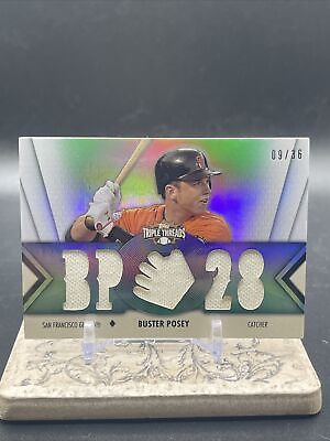 #ad 2017 Topps Triple Threads Relic #TTR 145 Buster Posey 09 36 🔥⚾️ $24.99
