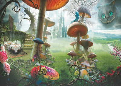 #ad Fairy Tale World Vinyl Backdrop Castle Mushroom Forest Photo Background 7x5ft $9.99