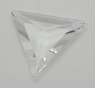 #ad Vintage Glass Triangle Prism w Hole $9.99