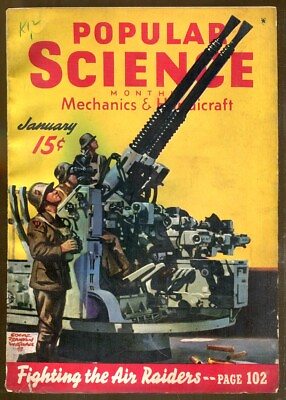 #ad Popular Science January 1940 Fighting the Air Raiders G Men Go After The Spies $10.00