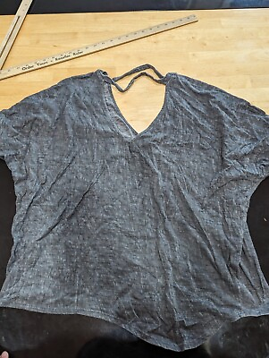 #ad Womens gray blouse shirt $9.99