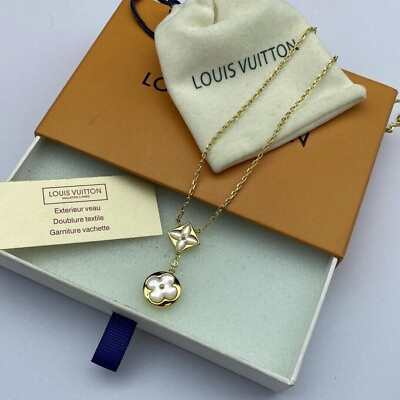 #ad Louis Vuitton LV Petal Charm Pendant on Chain Necklace $79.99