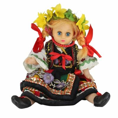 #ad Vintage doll Traditional Costume POLAND 14quot; Doll $39.00