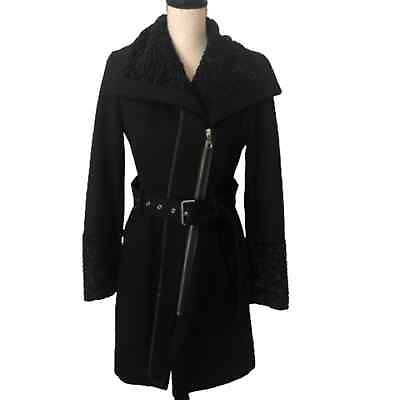 #ad GUESS Los Angeles Wool Blend Single Breasted Coat Women Small $80.00