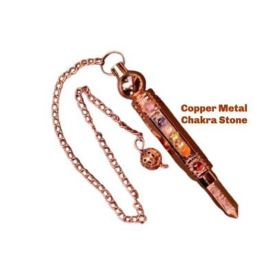#ad Copper Pendulum Copper Dowsing Pendulum Spiritual Energy Conductive Chain for $8.46