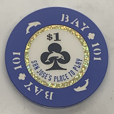 #ad Bay 101 Casino $1 Chip San Jose California Card Room $5.79
