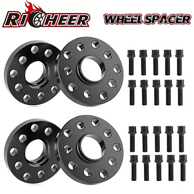 #ad 4x for Audi VolksWagen Staggered Wheel Spacers 5x100 5x112 15 MM amp; 20 MM 57.1 mm $54.99