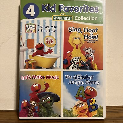 #ad DVD 4 KID FAVORITES: SESAME STREET DVD NEW Elmo Big Bird Oscar Cookie Monster $10.49