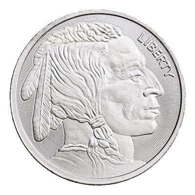 #ad Buffalo Indian 1oz .999 Fine Silver Round $33.31