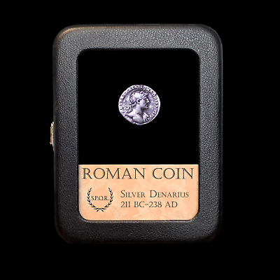 #ad RARE Roman Empire Coin Silver Denarius HIGH GRADE With Display Case $59.95