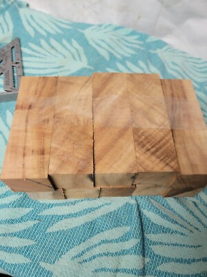 #ad Hawaiian Curly Koa Wood Blocks 2quot;×2quot;×6quot; 10 Piece Lot $100.00