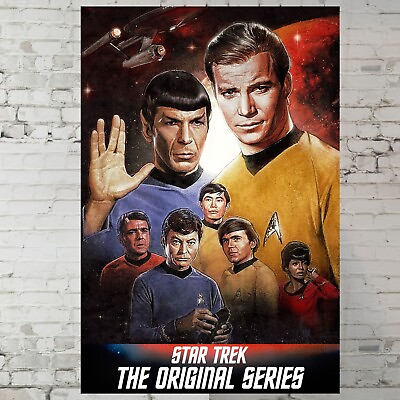 #ad Star Trek 1966 movie poster William Shatner Leonard Nimoy 11x17quot; Wall Art Gift $14.90
