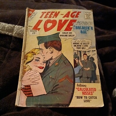 #ad TEEN AGE LOVE #27 silver age romance 1962 quot;SOLDIER#x27;S GALquot; CHARLTON comics $15.62