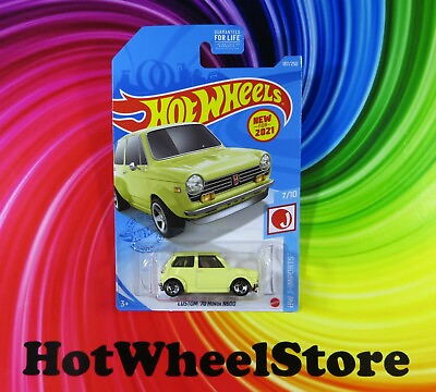 #ad 2021 Hot Wheels Yellow CUSTOM #x27;70 HONDA N600 HW J Imports #187 HW27 070621 $2.85