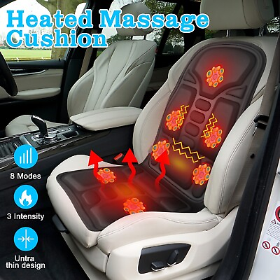 #ad 8Kinds Massage Seat Cushion Heated Back Neck Body Massager Chair For Homeamp;Car $46.99