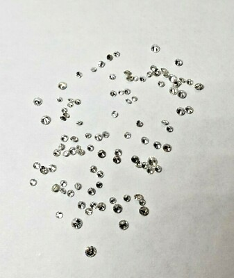 #ad Genuine round diamonds Full cut white natural diamonds. 1 1.8 mm ea. 1 ct t.w. $199.79