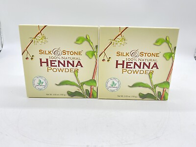 #ad 2 pack Silk amp; Stone 100% Pure Henna lawsonia inermis Powder $15.70