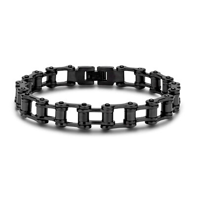 #ad Fashion Women Charm Bracelets Black Biker Bicycle Chain Link Bracelets for Women $11.19