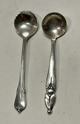 #ad Sterling small spoons lot of 2 DS54 $40.00