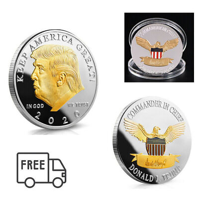 #ad HOT 2020 Coin Donald Trump US Challenge President Keep Americe Great EAGLE Gift $2.49
