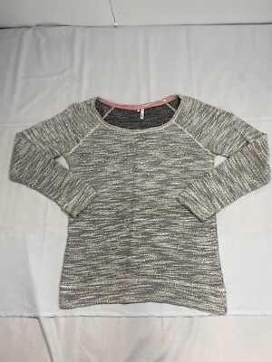 #ad Studio Y Woman#x27;s Sweater Rhinestone Rhinestone Pullover GlitterGrey Shirt Size M $13.05
