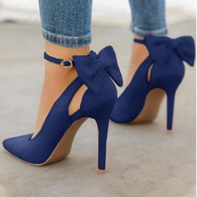 #ad Women High Heels Heels Ladies Sexy Pumps Female Bowknot party Date Shoes $30.95