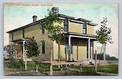 #ad J97 Columbia South Dakota Postcard c1910 C. K. Hays#x27; Residence Home 106 $12.65