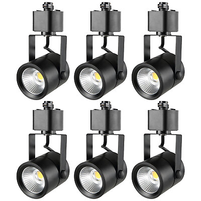 #ad VEVOR 6PCS LED Track Lighting Heads Dimmable H Type Fixtures 6.5W 3000K 470 lm $49.99