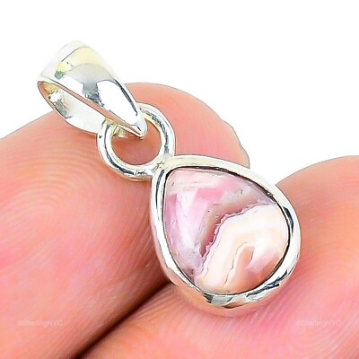 #ad Gift For Her 925 Sterling Silver Natural Rhodochrosite Gemstone Jewelry Pendant $7.99
