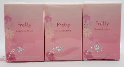 #ad 3 x Pretty By Elizabeth Arden For Women Mini Solid Perfume 0.02oz 6g New $33.05