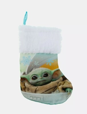 #ad NWT Star Wars Baby Yoda Satin Mini Stocking $5.42