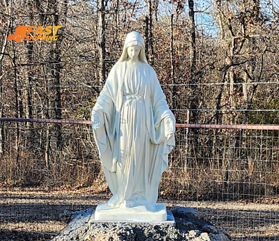 #ad 34 inch Virgin Mary Garden Statue Christian Outdoor Figurine Sculpture Decor $140.41