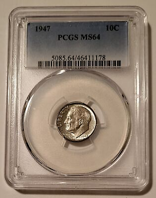 #ad 1970 Roosevelt Dime Reverse of 68 FS 901 MS64 PCGS $119.00