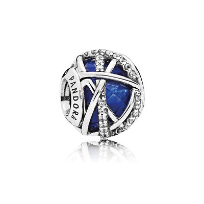 #ad New Authentic Pandora Charm Galaxy Charm Royal Blue # 796361NC8 $70.00