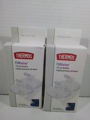 #ad 2pk Thermos Replacement Straws for 12 Ounce Funtainer Bottle F410 F401 2 PK $10.50