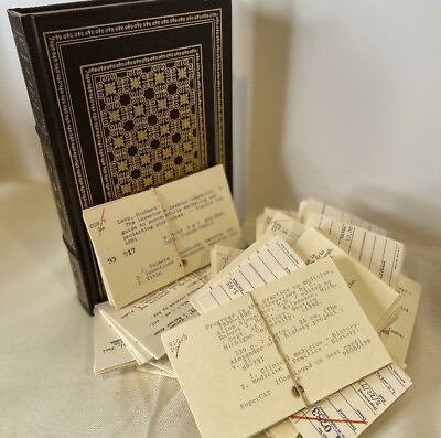 #ad 100 vintage library catalog cards ephemera lot junk journal crafts nostalgia $15.00