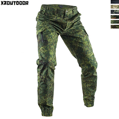 #ad Men#x27;s Tactical Joggers Ripstop Cargo Pants Worker Hiking Combat Ankle Trousers $41.99
