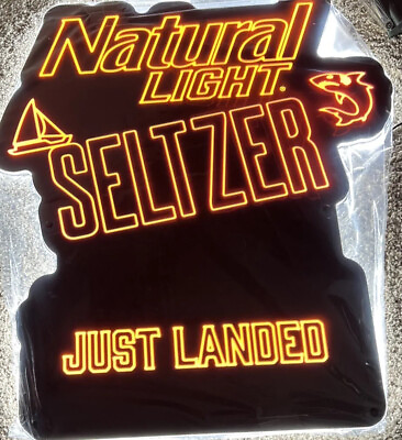 #ad Clemson Tigers Natural Light Seltzer Just Landed 26x22 LED Sign $58.50