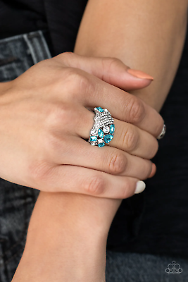 #ad Paparazzi: Sparkle Bust Blue Ring $5.99