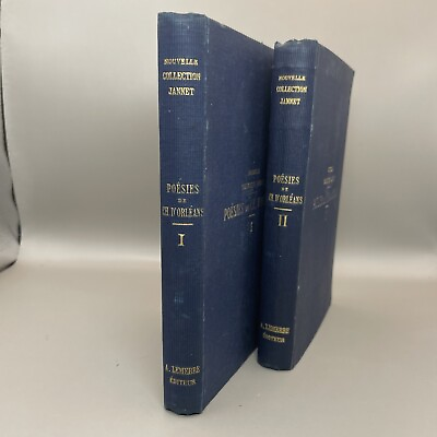 #ad Poems Complete Of Charles D#x27;Orleans 2 Volume Set 1874 Paris In French ID 36 $25.00