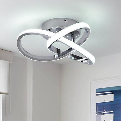 #ad Hallway Light 20W LED Ceiling Lights Semi Flush Mount Chandelier Bedroom 6000K $27.19